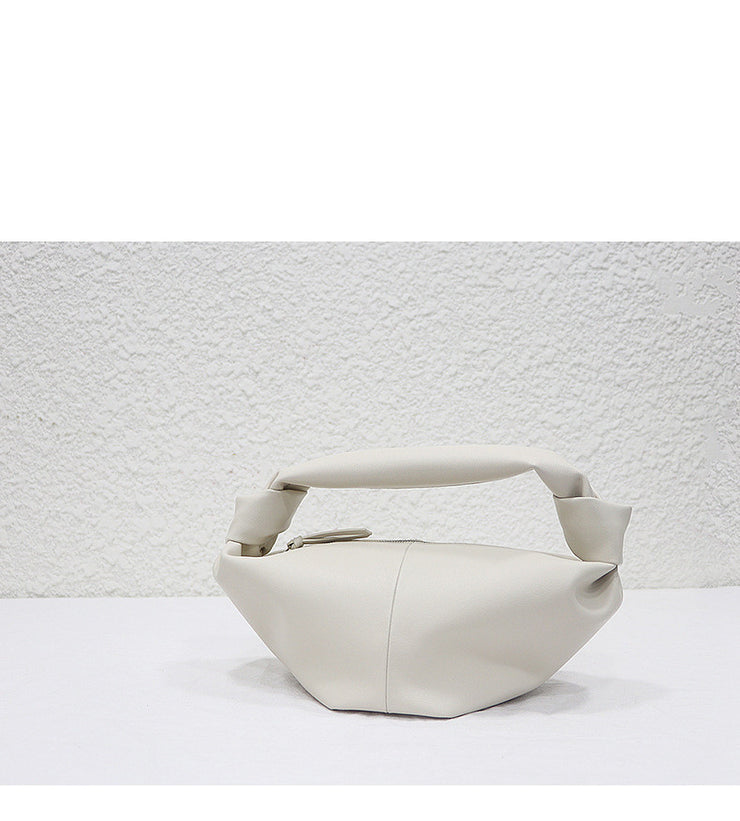 Women Colorful Cloud Dumpling Bag Soft Leather Handbag