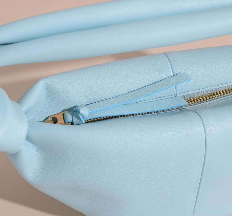 Women Colorful Cloud Dumpling Bag Soft Leather Handbag