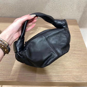 Women Colorful Cloud Dumpling Bag Soft Leather Handbag