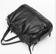 Autumn and winter new Messenger bag washed leather large capacity motorcycle bag handbags shoulder bag ladies big bag