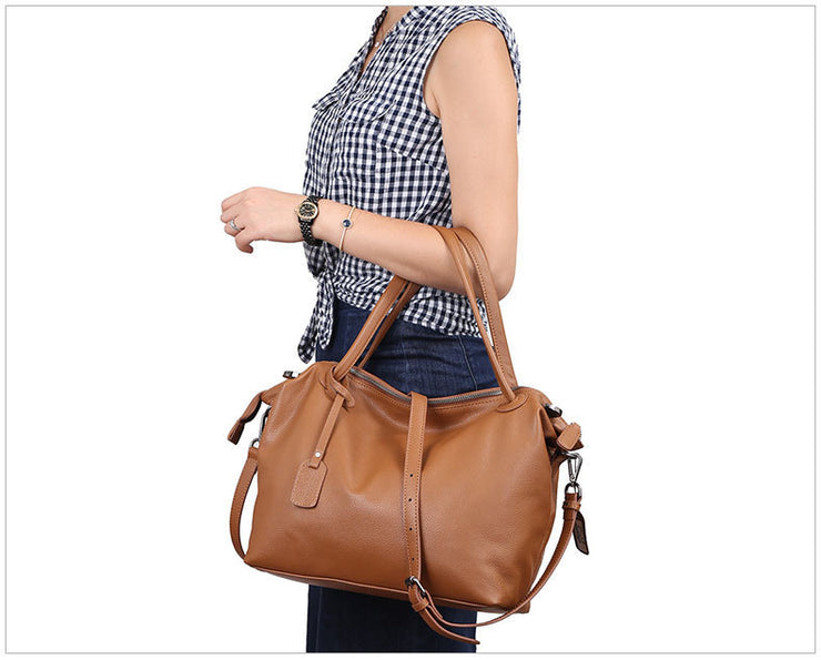 Simple and stylish leather shoulder bag ladies handbags